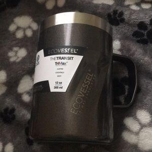 12oz thermos ecovessel brand “the transit” grey